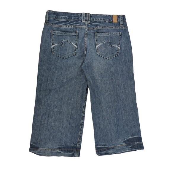 EUC Maurices blue Jeans Cotton Blend Low Rise Womens Size 9 Acid Wash Pockets - Picture 4 of 10